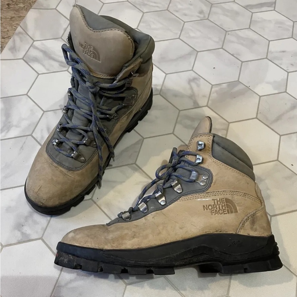 Vintage The North Face Hiking Boots X2 Women's Sz 9| Men's Sz 7.5 Rare Color
